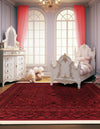 Samarkand Elegance Collection Area Rug -  Samanid Square Red  lifestyle 42