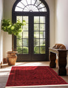 Samarkand Elegance Collection Area Rug -  Samanid Square Red  lifestyle 50