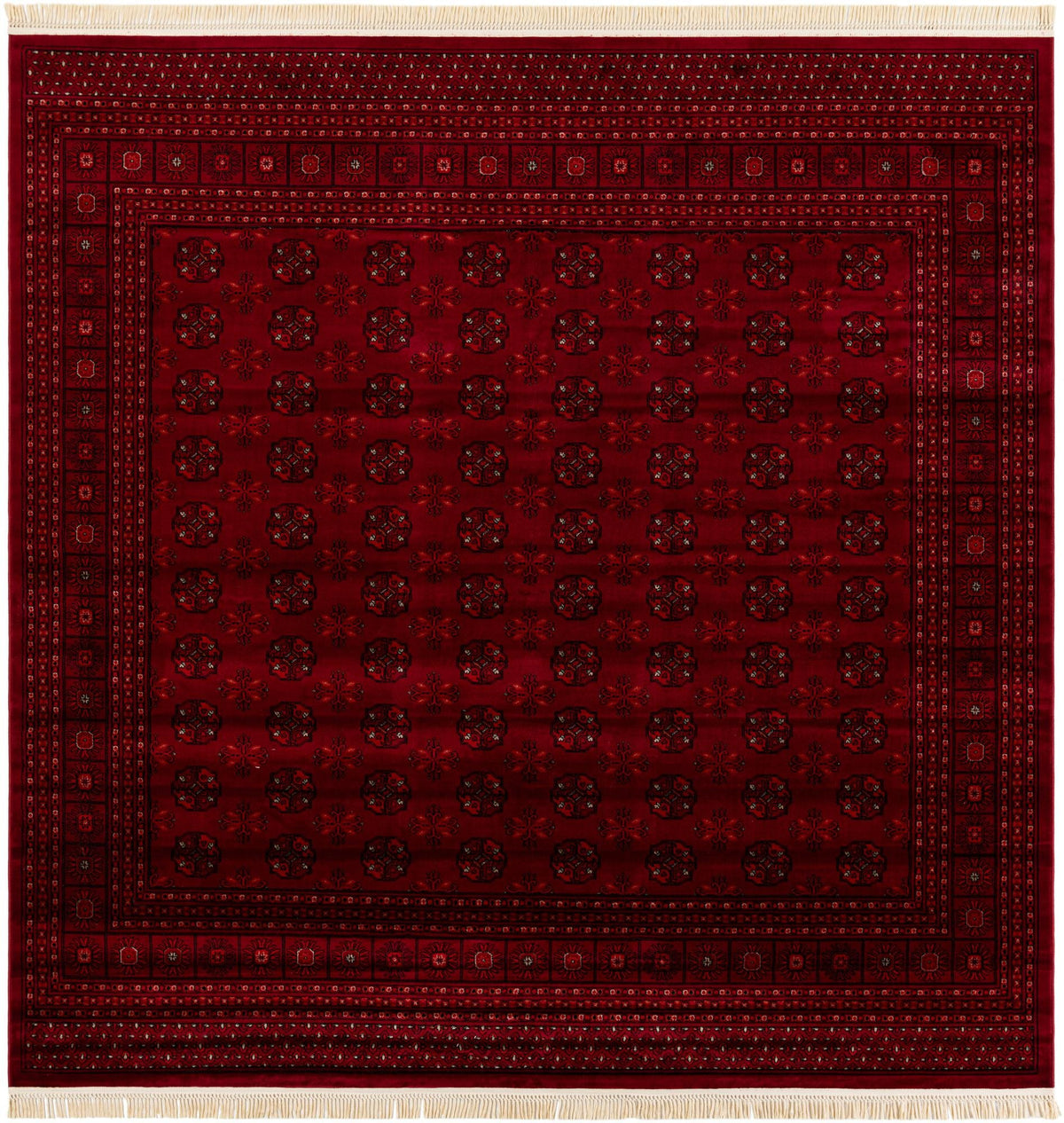 Samarkand Elegance Collection Area Rug -  Konye-Urgench Square Red  lifestyle 18
