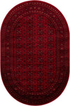 Samarkand Elegance Collection Area Rug -  Konye-Urgench Oval Red  lifestyle 19