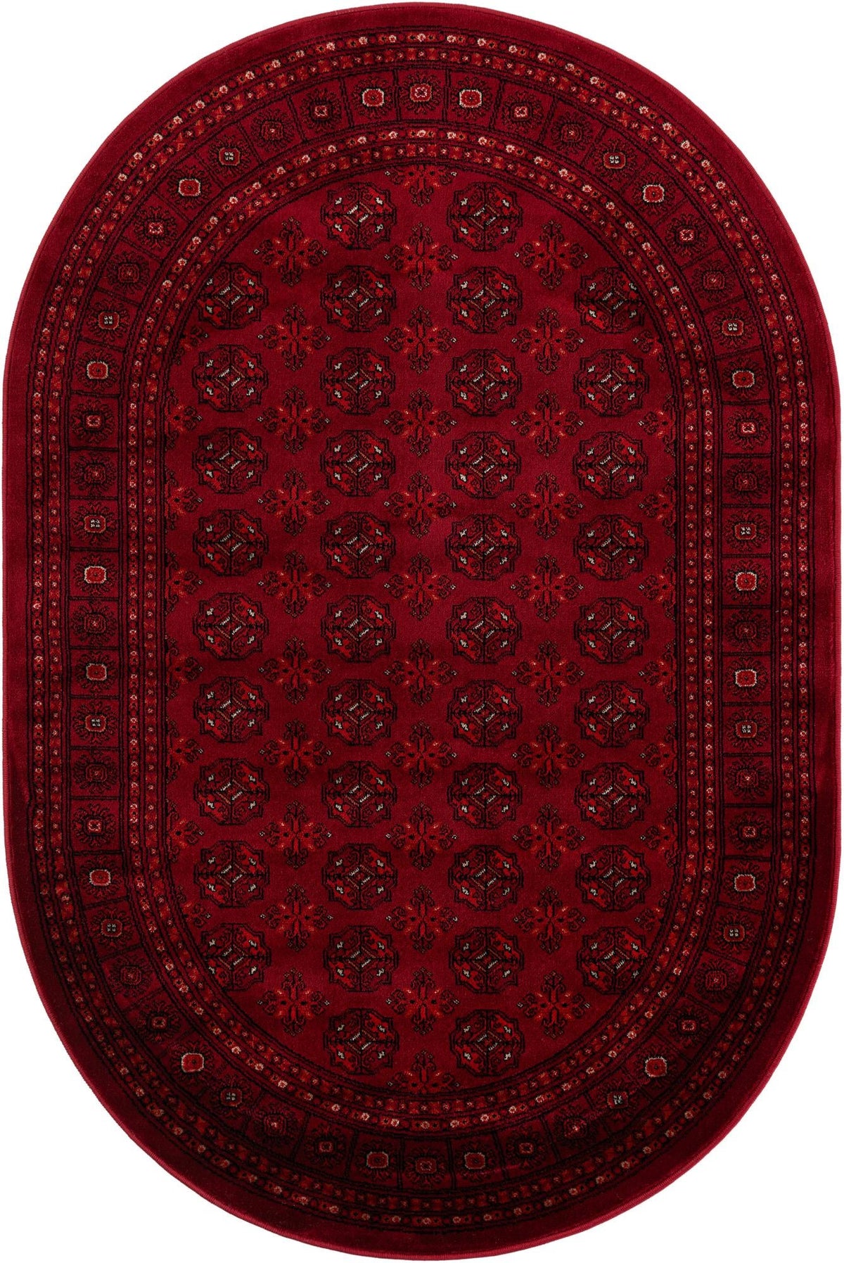 Samarkand Elegance Collection Area Rug -  Konye-Urgench Oval Red  lifestyle 19