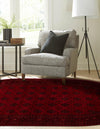 Samarkand Elegance Collection Area Rug -  Konye-Urgench Oval Red  lifestyle 27
