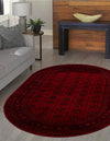 Samarkand Elegance Collection Area Rug -  Konye-Urgench Oval Red  lifestyle 39