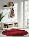Samarkand Elegance Collection Area Rug -  Konye-Urgench Round Red  lifestyle 53