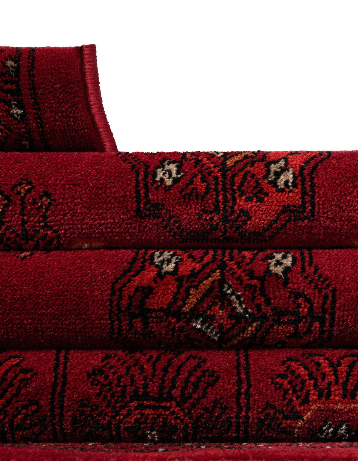 Samarkand Elegance Collection Area Rug -  Konye-Urgench Round Red  lifestyle 91