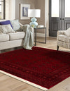 Samarkand Elegance Collection Area Rug -  Konye-Urgench Square Red  lifestyle 38