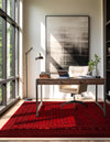 Samarkand Elegance Collection Area Rug -  Konye-Urgench Square Red  lifestyle 50
