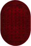 Samarkand Elegance Collection Area Rug -  Konye-Urgench Oval Red  lifestyle 43