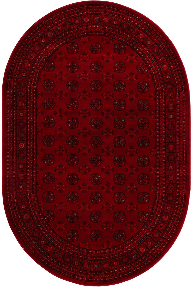 Samarkand Elegance Collection Area Rug -  Konye-Urgench Oval Red  lifestyle 43