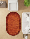 Autumn Meadow Collection Area Rug -  Nutmegwood Oval Terracotta  lifestyle 142