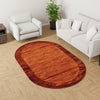 Autumn Meadow Collection Area Rug -  Nutmegwood Oval Terracotta  lifestyle 145