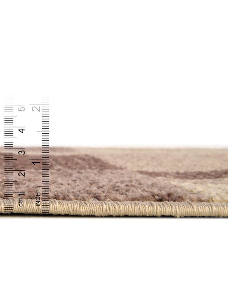 Autumn Meadow Collection Area Rug -  Sycamoreside (Light Brown) Oval Light Brown  lifestyle 71