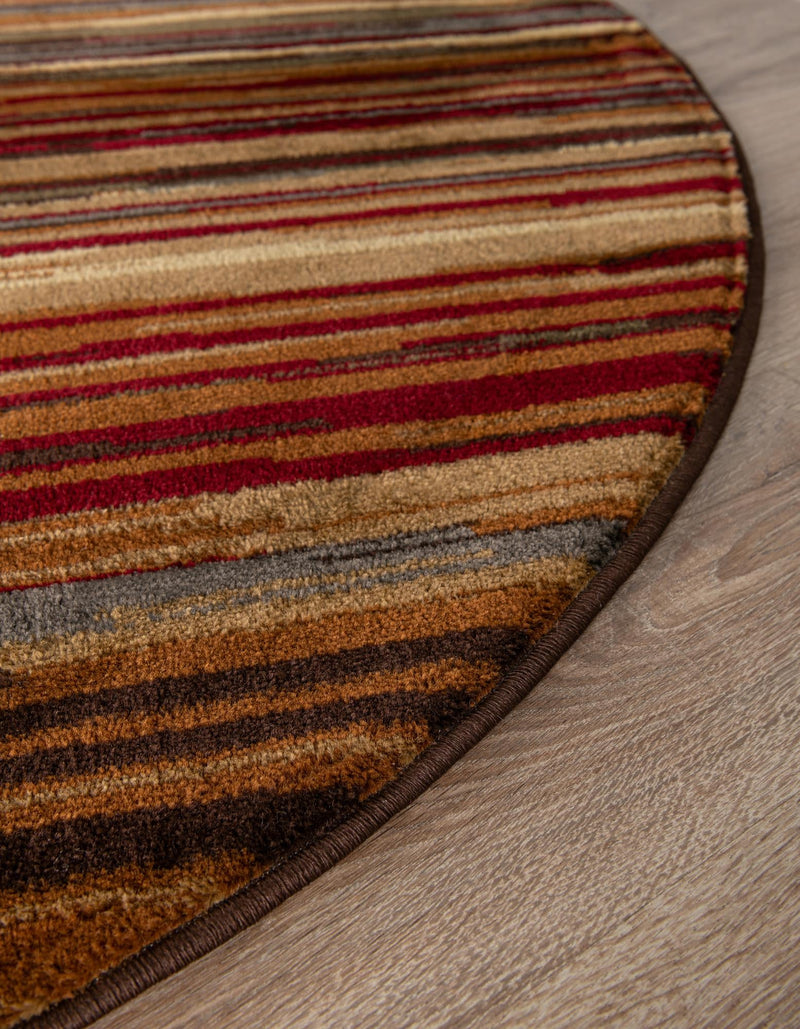 Bistro Lounge Collection Area Rug -  Americano Round Beige  lifestyle 40