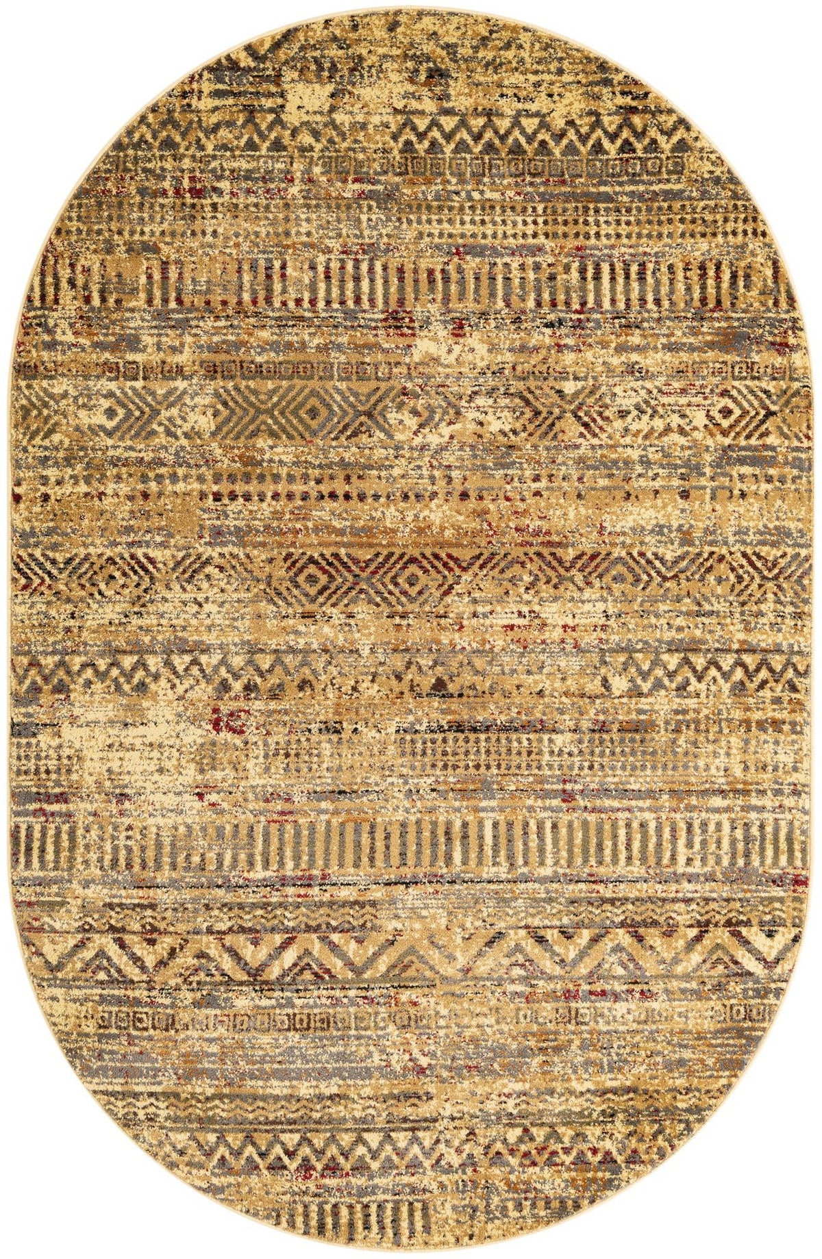 Neptune Elegance Collection Area Rug -  Nereid Oval Beige  lifestyle 102