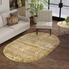 Neptune Elegance Collection Area Rug -  Nereid Oval Beige  lifestyle 123