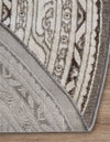 Soho Elegance Collection Area Rug -  Mercer (Gray) Oval Gray  lifestyle 37