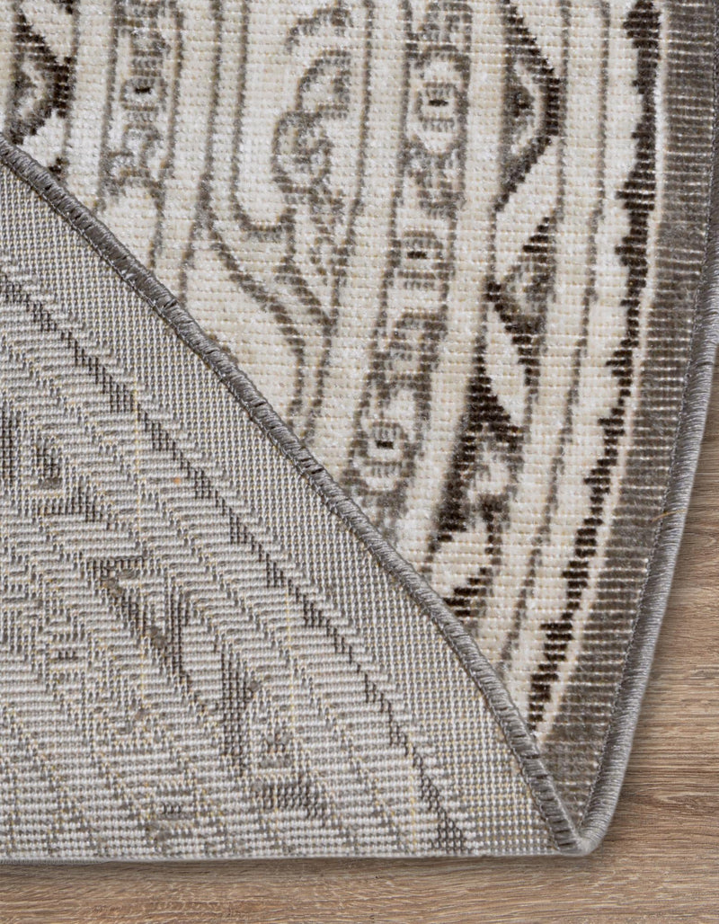 Soho Elegance Collection Area Rug -  Mercer (Gray) Oval Gray  lifestyle 37