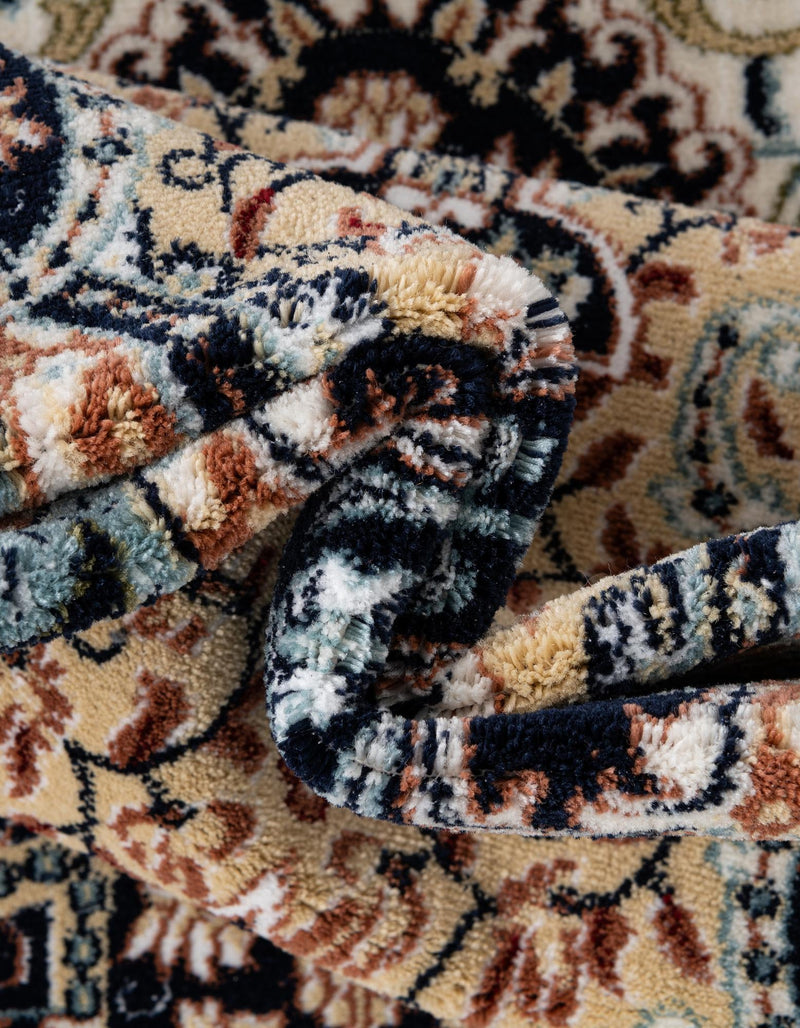 Persian Elegance Collection Area Rug -  Shiraz Runner Navy Blue  lifestyle 103