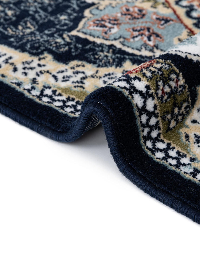 Persian Elegance Collection Area Rug -  Shiraz Runner Navy Blue  lifestyle 109