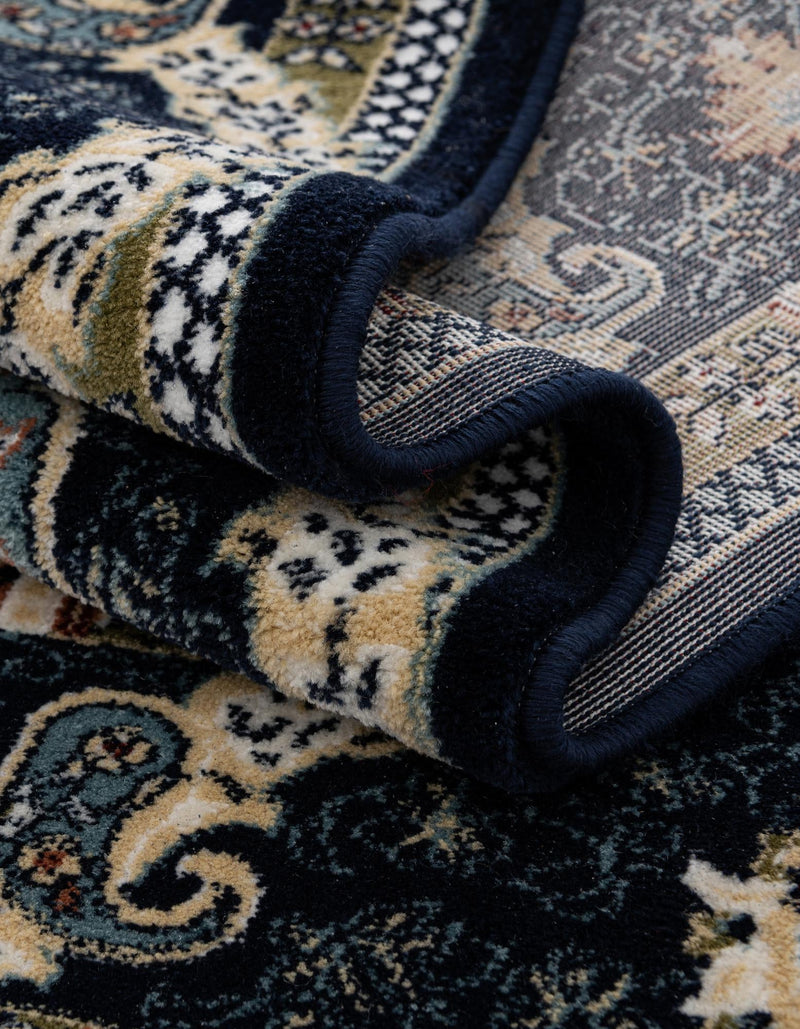 Persian Elegance Collection Area Rug -  Shiraz Runner Navy Blue  lifestyle 118