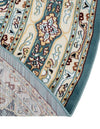 Persian Elegance Collection Area Rug -  Hamedan (Blue) Oval Blue  lifestyle 69