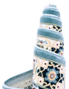 Persian Elegance Collection Area Rug -  Hamedan (Blue) Oval Blue  lifestyle 75