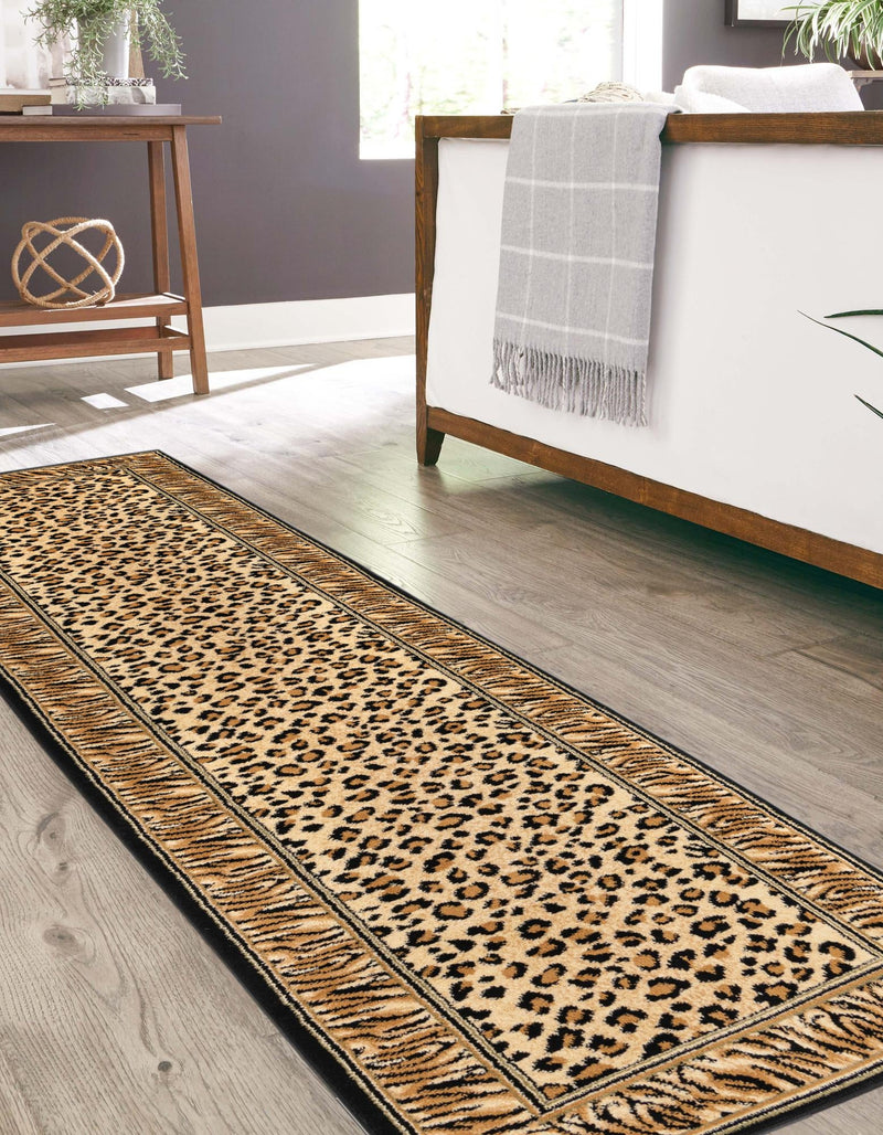Savannah Sojourn Collection Area Rug -  Chobe Runner Light Brown  lifestyle 29