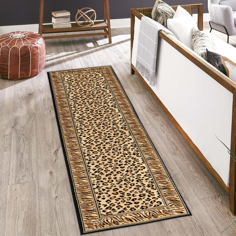 Savannah Sojourn Collection Area Rug -  Chobe Runner Light Brown  lifestyle 74