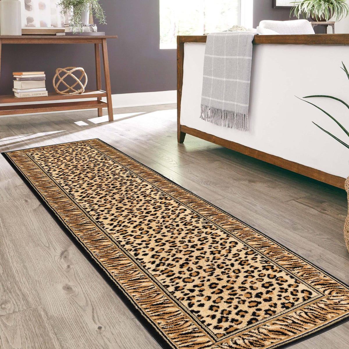 Savannah Sojourn Collection Area Rug -  Chobe Runner Light Brown  lifestyle 78