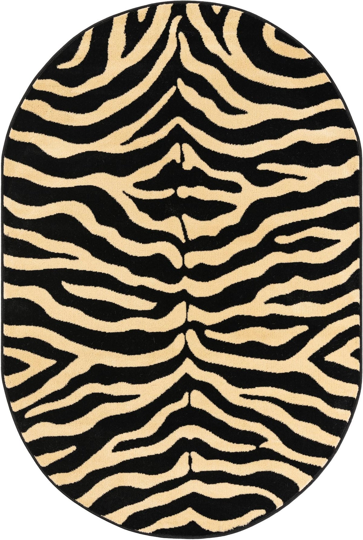 Savannah Sojourn Collection Area Rug -  Kilimanjaro Oval Black  lifestyle 34