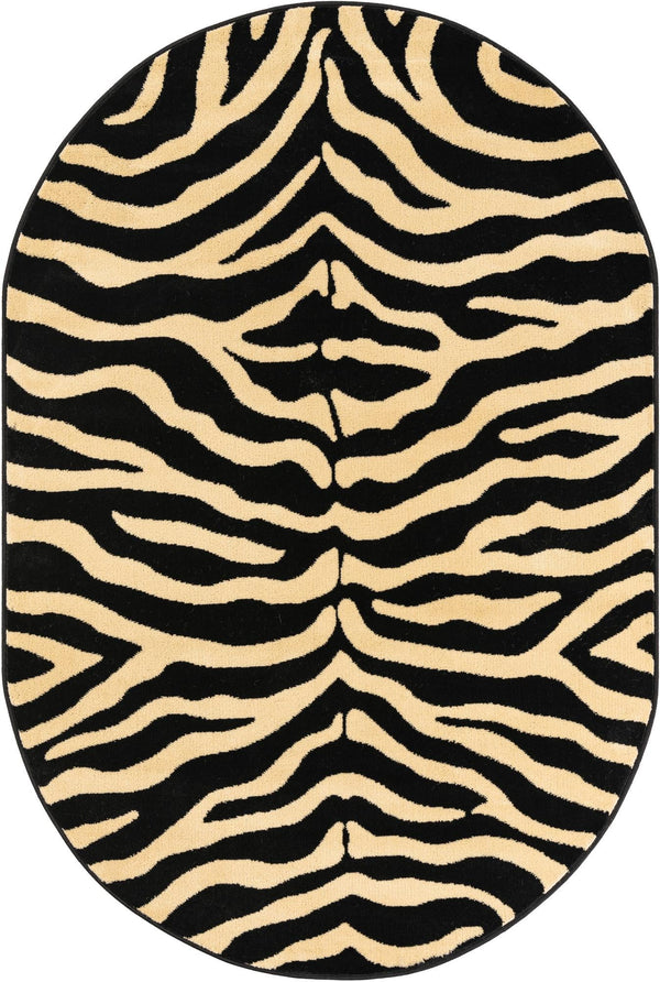 Savannah Sojourn Collection Area Rug -  Kilimanjaro Oval Black  lifestyle 34