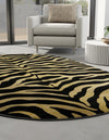 Savannah Sojourn Collection Area Rug -  Kilimanjaro Oval Black  lifestyle 44