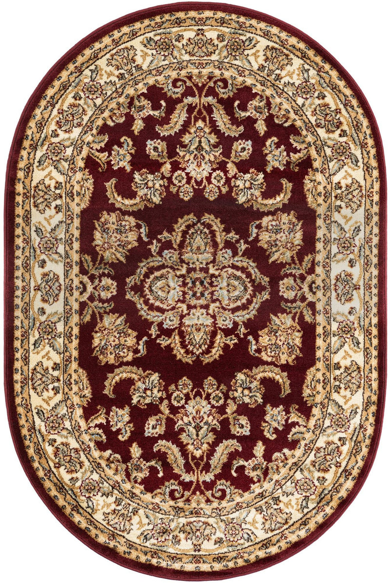 Jaipur Elegance Collection Area Rug -  Jantar Oval Red  lifestyle 19