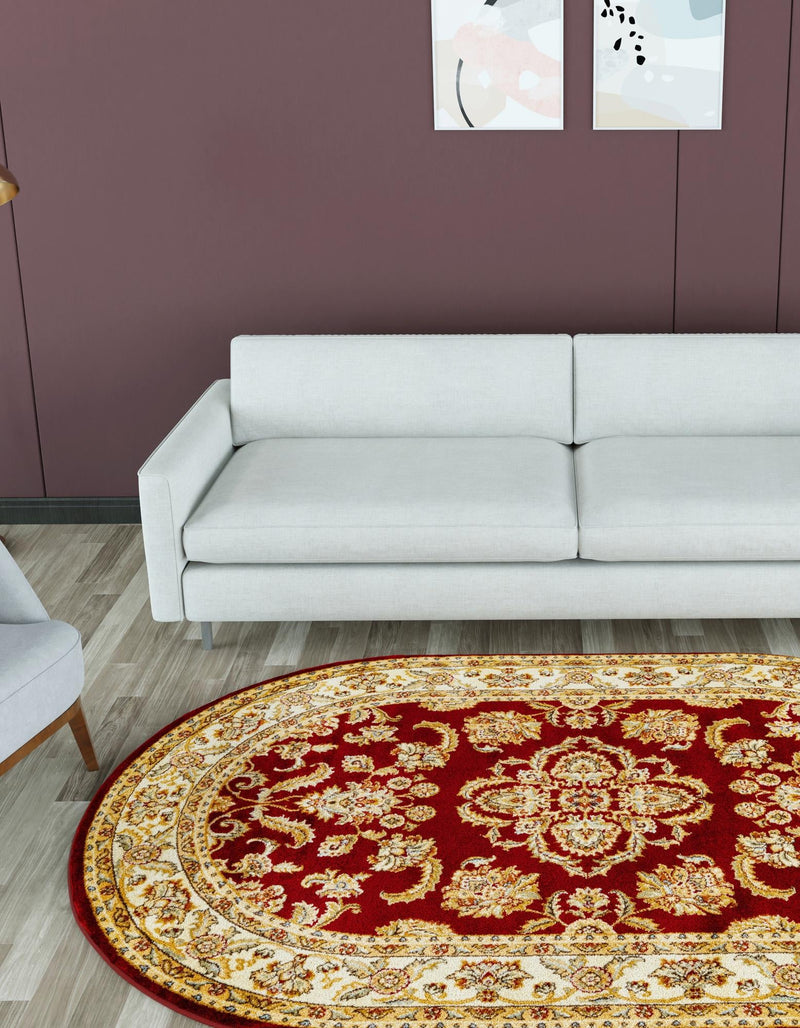 Jaipur Elegance Collection Area Rug -  Jantar Oval Red  lifestyle 30