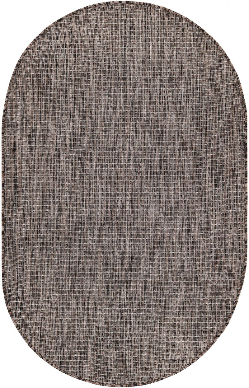 Patio Perfection Collection Area Rug - Veranda (Light Brown) Oval Light Brown Main