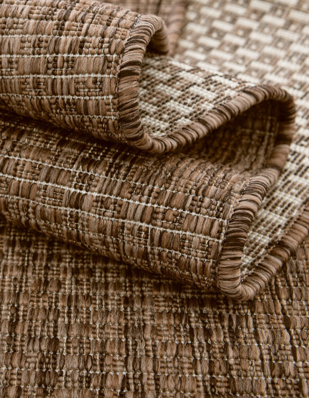 Patio Perfection Collection Area Rug - Veranda (Light Brown) Oval Light Brown  lifestyle 21