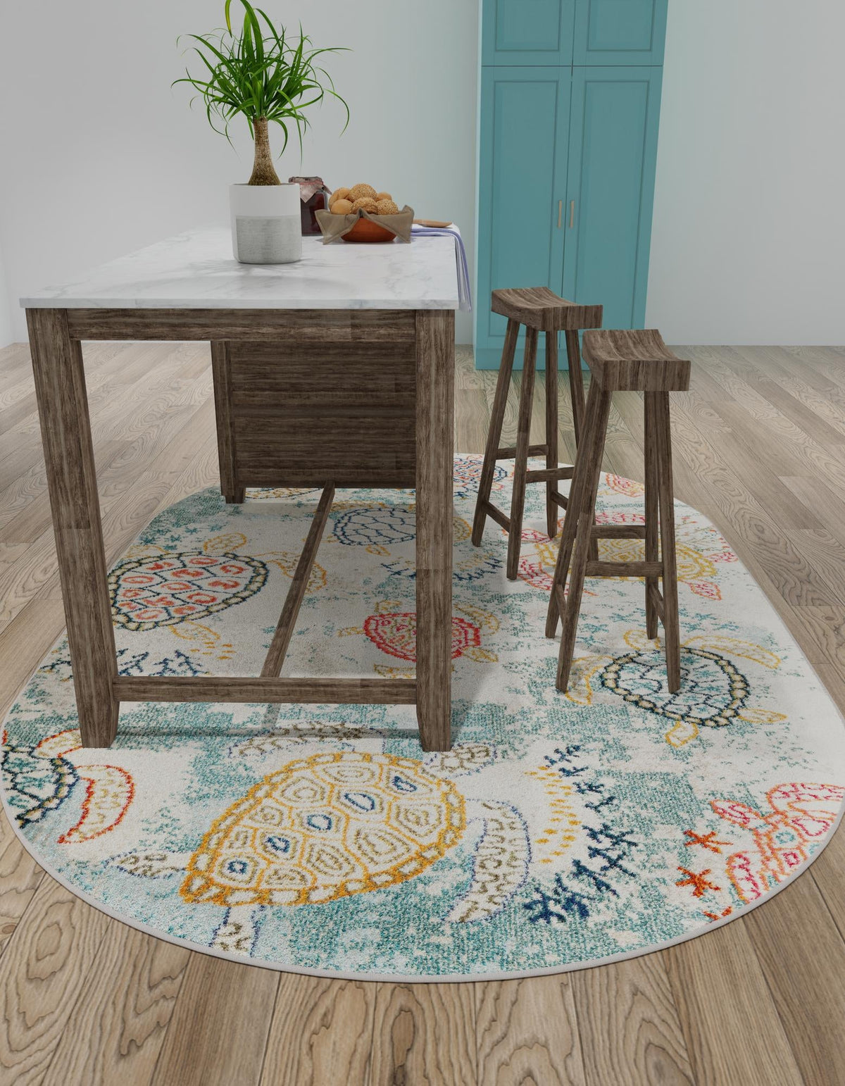 Sorrento Shores Collection Area Rug -  Massa Oval Beige  lifestyle 37