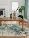 Sorrento Shores Collection Area Rug -  Vico Oval Light Blue  lifestyle 46