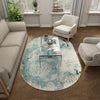 Sorrento Shores Collection Area Rug -  Vico Oval Light Blue  lifestyle 93