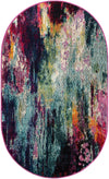 Chromatic Oasis Collection Area Rug -  Oasis Oval Multi  lifestyle 23