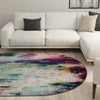 Chromatic Oasis Collection Area Rug -  Oasis Oval Multi  lifestyle 102