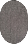Patio Perfection Collection Area Rug - Veranda (Black) Oval Black Main