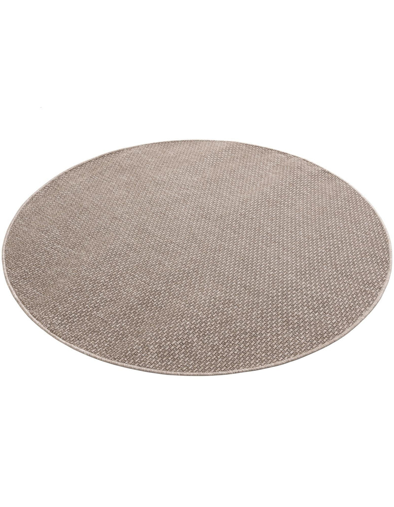 Seaside Serenity Collection Area Rug - Veranda (Beige) Round Beige  lifestyle 39