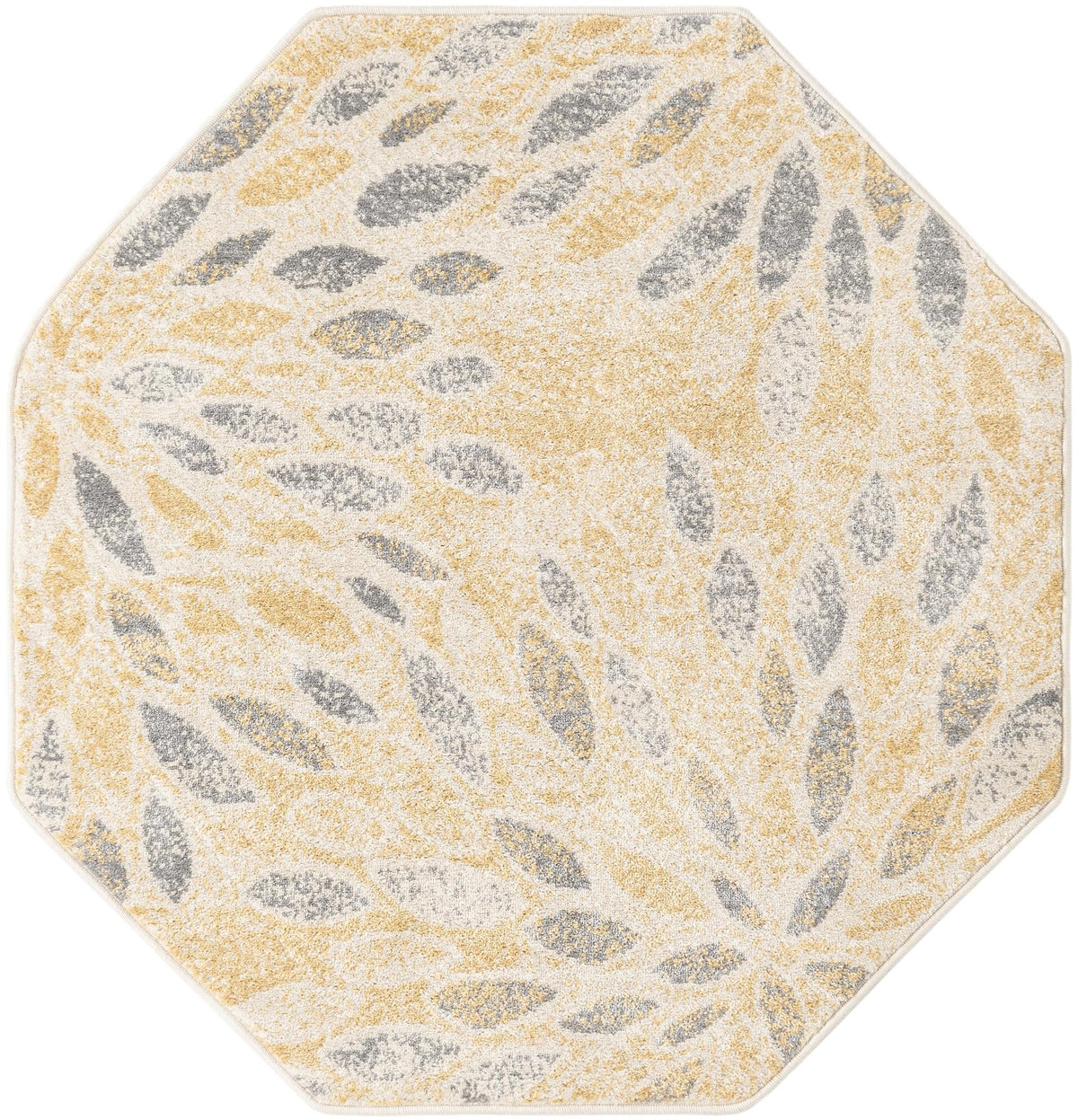 Savannah Elegance Collection Area Rug -  Riverfront Octagon Yellow  lifestyle 101