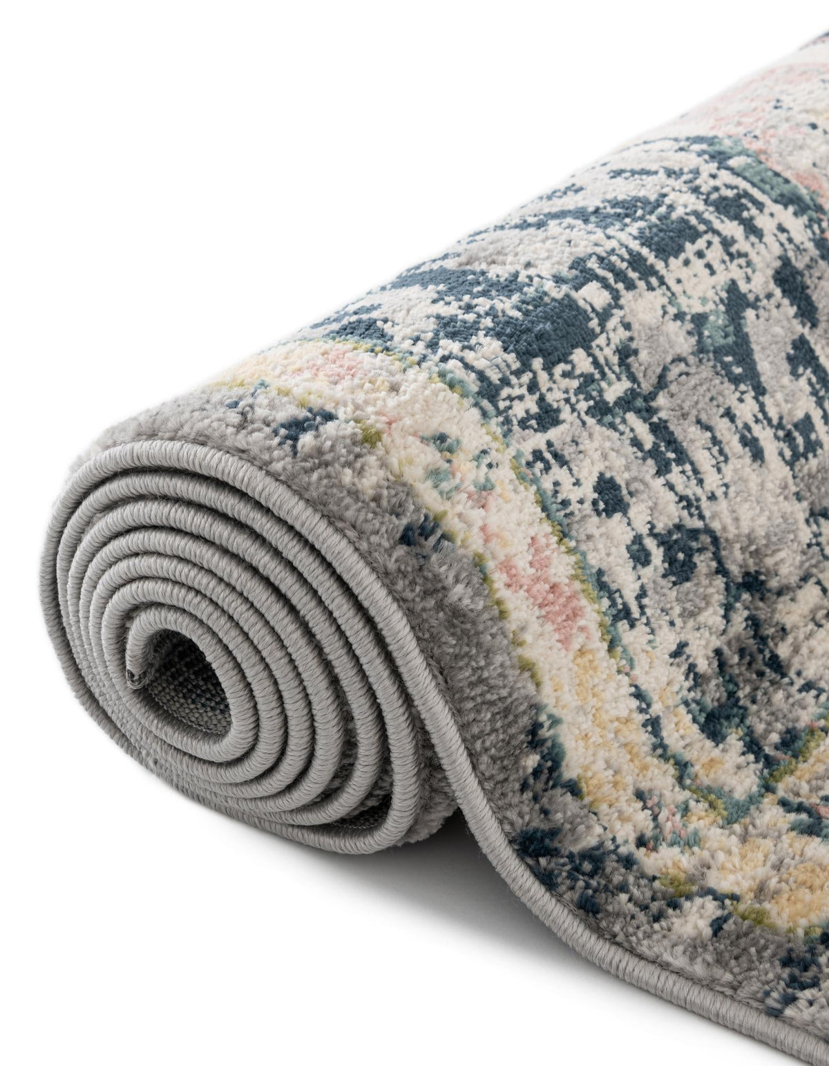 Savannah Elegance Collection Area Rug -  Azalea Octagon Ivory  lifestyle 211