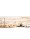 Woven Seaside Jute Collection Area Rug - Sienna Round Natural and White  lifestyle 37