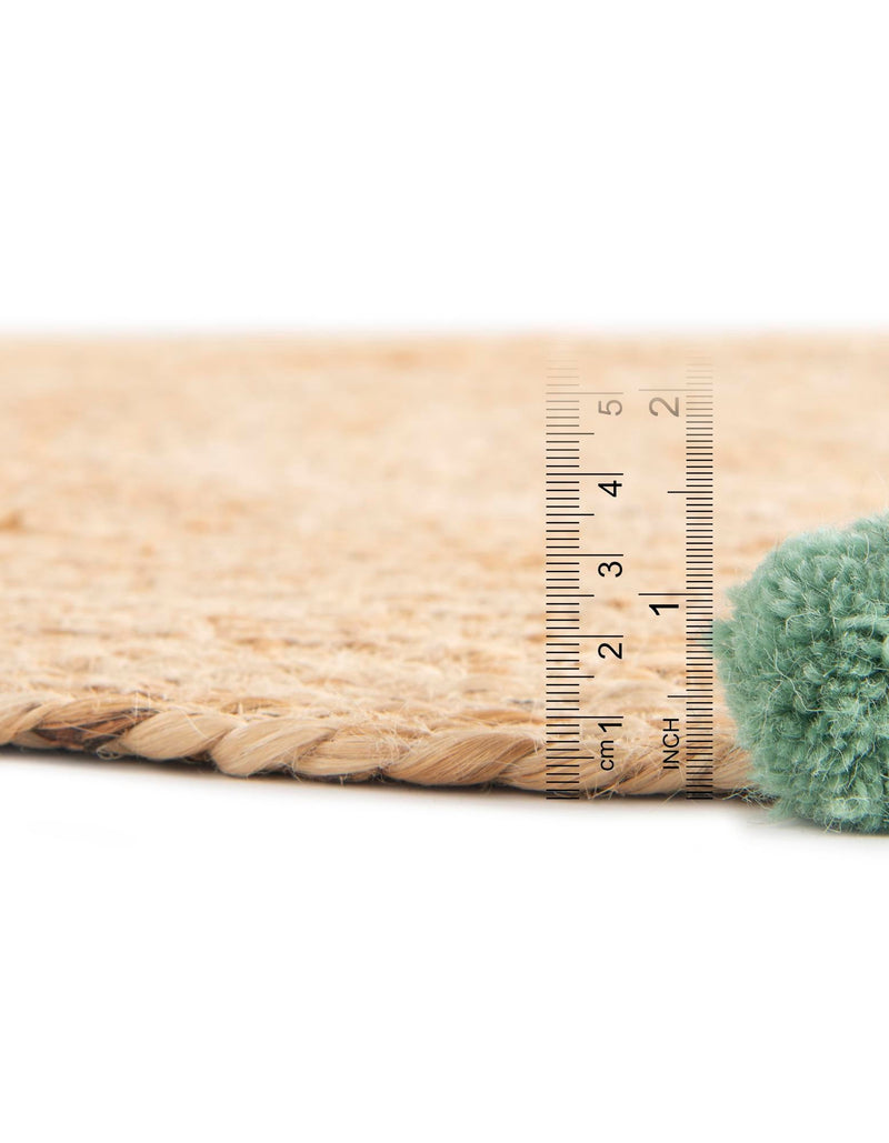 Playful Threads Jute Collection Area Rug - Tanglewood Round Multi  lifestyle 106
