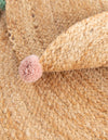 Playful Threads Jute Collection Area Rug - Tanglewood Round Multi  lifestyle 112