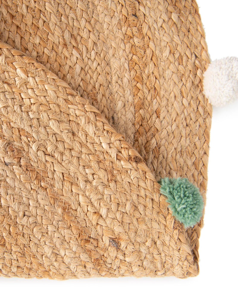 Playful Threads Jute Collection Area Rug - Tanglewood Round Multi  lifestyle 132