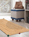 Playful Threads Jute Collection Area Rug - Tanglewood Runner Multi  lifestyle 77